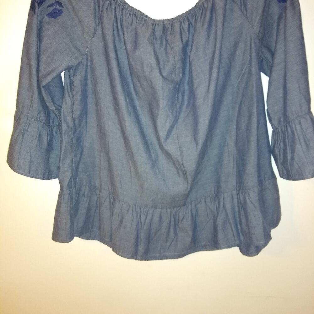 Unique spectrum Women's XL light blue shirt. Festival, Western - Picture 9 of 10